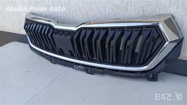 Предна броня централна решетка Skoda Karoq Facelift код 57A853653G , снимка 2 - Аксесоари и консумативи - 46809090