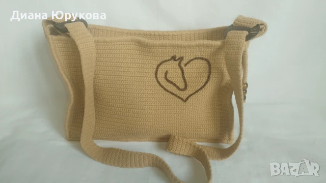 Дамска плетена чанта, снимка 2 - Чанти - 51233594