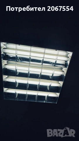 3 броя много запазени осветителни неонови тела за офис, снимка 5 - Лампи за таван - 54046659