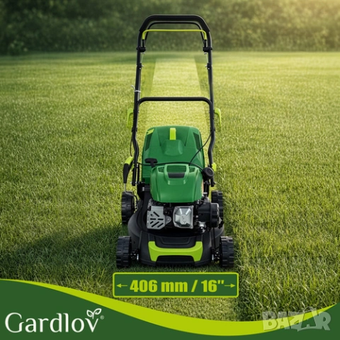 Бензинова косачка за трева / Самоходна косачка / Моторна косачка - 50L, снимка 11 - Градинска техника - 53992027