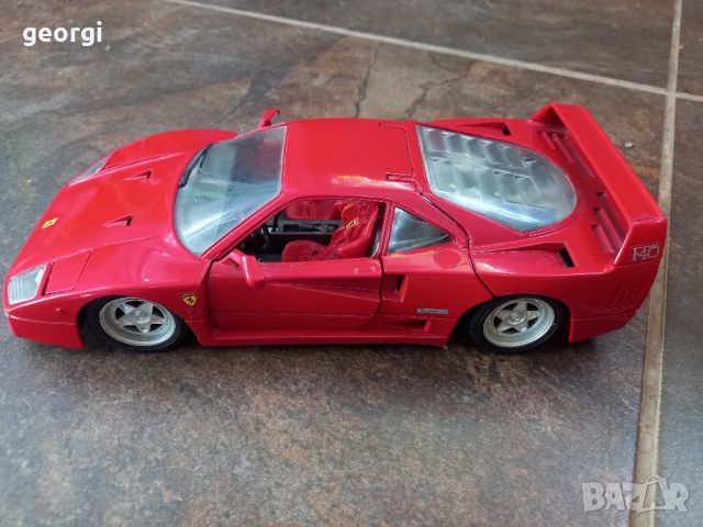 Колекционерска количка Ferrari F-40 1:18 Tonka , снимка 1 - Колекции - 46673812