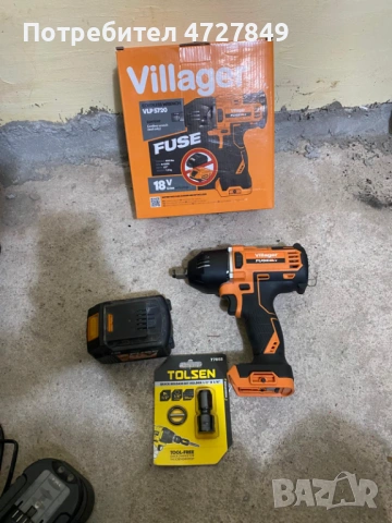 Спешно! Акумулаторен гайковерт Villager – КАТО НОВ – Използван само веднъж, снимка 3 - Винтоверти - 53377241