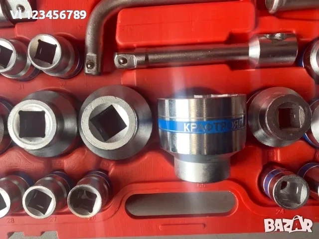 ПРОМОЦИЯ! Гедоре КРАФТРОЯЛ 26 части 3/4" & 1" вложки от 21 до 65 мм -12 СТЕННО, снимка 4 - Гедорета - 53925716