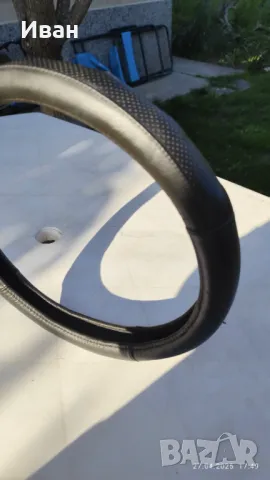 Калъф за волан от естествена кожа, размер L 39-41 см., снимка 2 - Аксесоари и консумативи - 50059310