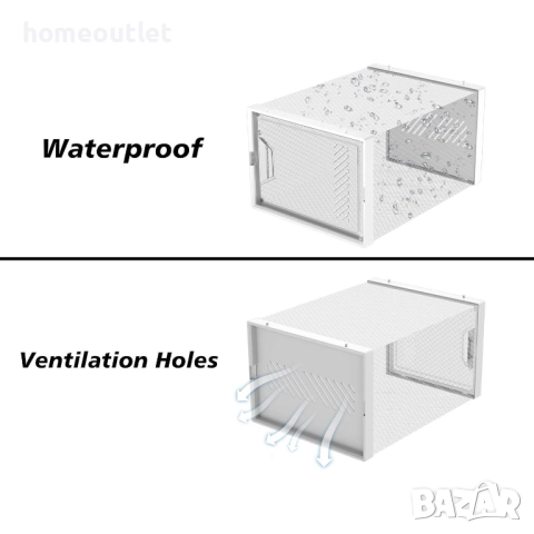 ПРОМОЦИЯ Органайзер за обувки от PVC (24 части) HOMIDEC FY-XH220805001, снимка 6 - Шкафове - 52801077