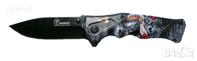 Дизайнерски нож сгъваем BOKER PLUS 96/210, АПАЧИ, снимка 1 - Ножове - 45226945
