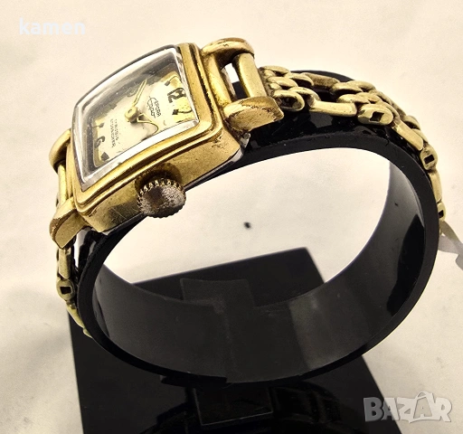 Винтидж дамски часовник EFORA - 20 микрона валцувано злато - 17 камъка, снимка 4 - Антикварни и старинни предмети - 53658747