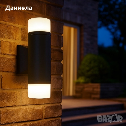 Стенна лампа LUNA LIGHTING – 10W, 280lm, уютна топла светлина за вход и фасада, снимка 5 - Други - 51928690