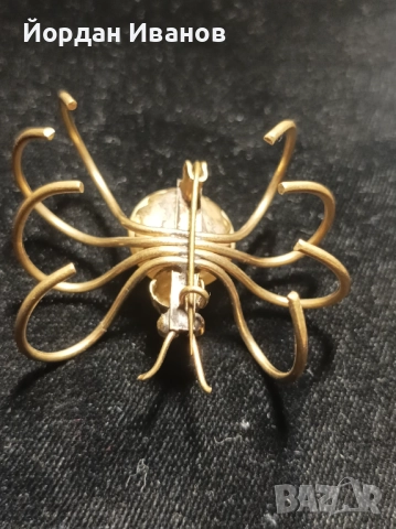 Старинна брошка "Паяк", снимка 2 - Други - 52702645