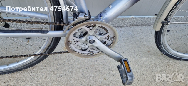 Дамски алуминиев велосипед HERCULES колело с кошница 28", снимка 3 - Велосипеди - 53780962