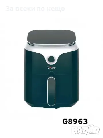 Фритюрник с горещ въздух Air Fryer Oliver Voltz OV51980VD, 1400W, 3.5 литра, Дигитален Код R197, снимка 1 - Фритюрници - 48485658