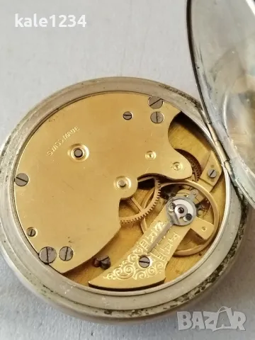 Джобен часовник AXO. Швейцарски. Swiss made. Vintage pocket watch. Механичен , снимка 4 - Джобни - 47220944