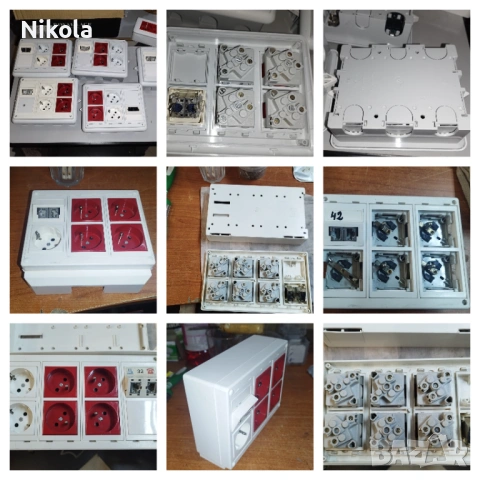 Модулен ел. панел за контакти Legrand Mosaik розетки 6 и 8бр Cimabox