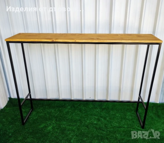 Бар маса от дърво и метал за заведения и дома , снимка 5 - Маси - 51148183