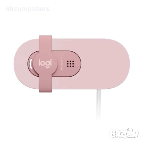 Logitech Brio 100 Full HD Webcam - ROSE Уеб Камера, снимка 5 - Друга електроника - 51908637