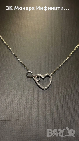 Сребърен ланец , снимка 2 - Колиета, медальони, синджири - 53421702