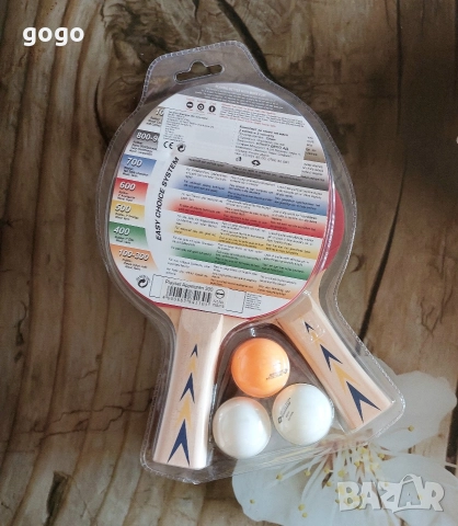 Комплект хилки за тенис на маса с 3 топчета, снимка 2 - Тенис - 52661041