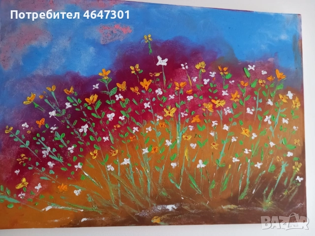 картина, рисувана с маслени бои , снимка 3 - Картини - 52363780