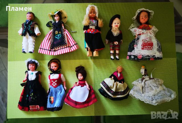 Малки стари фолклорни кукли , снимка 2 - Колекции - 46413187