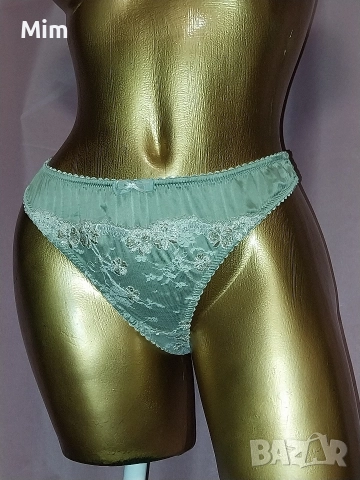  Резервирани М Сатенена полупрашка в светло зелено , снимка 4 - Бельо - 52820864