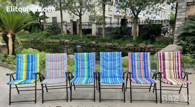 Голям сгъваем къмпинг стол с възглавница – комфорт навсякъде с теб NS3938