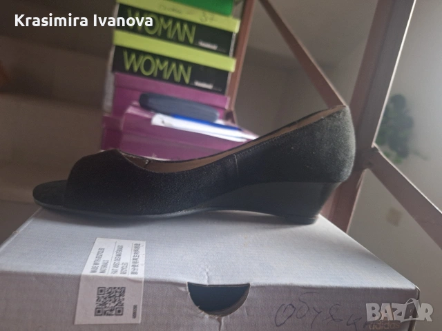 нови обувки естествен велур на платформа , снимка 3 - Дамски ежедневни обувки - 54160526