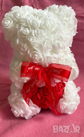 Мече от рози ♥️🌹, снимка 3 - Декорация за дома - 53251149