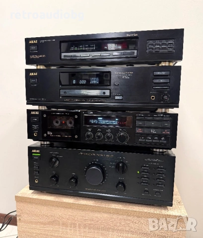 🔉Ретро аудио сет AKAI - усилвател, дек, cd плеър и тунер🔉, снимка 3 - Аудиосистеми - 53621185