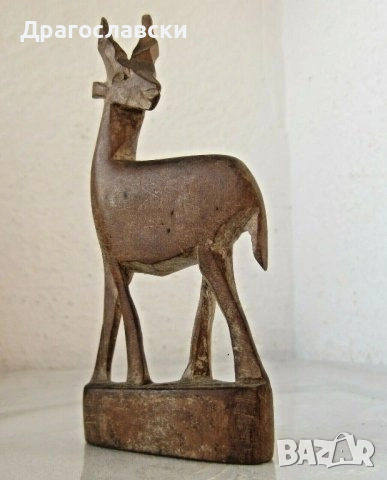 седнало дървено коте котка фигура, антилопа, човек, моливник пепелник дивак, фигури дървени, снимка 6 - Статуетки - 28882709