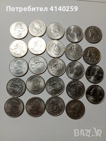 САЩ МОНЕТИ 1/4 Куортър долар 2016 2017 Г , снимка 5 - Нумизматика и бонистика - 52532166