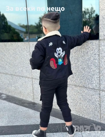 Mickey Mouse Детско Дънково Яке Мики Маус Код Детски Находки25, снимка 3 - Детски якета и елеци - 52634458