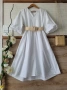Бяла лятна рокля памучна материя , снимка 7