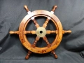 СТАР РЕТРО ДЪРВЕН КОРАБЕН/ЯХТЕН ЩУРВАЛ РУЛ КОРМИЛО, снимка 1