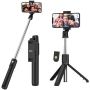 Селфи стик Gritin Selfie Stick, 4 в 1, Bluetooth управление и Tripod Трипод, дистанционно , снимка 2