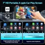 Нов Преносим 7" CarPlay екран за навигация, музика и огледален режим, снимка 6