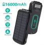  Преносима батерия STELS SolarPro 16K, PowerBank 16000mAh, соларен панел, LED фенер, снимка 5