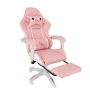 Ергономичен розов геймърски стол с поставка за крака - регулируема облегалка и 2 възглавници , снимка 10