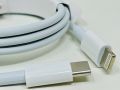  Кабел Зарядно Адаптер Apple USB C to Lightning cable 1m за iPhone 5 до 14 , снимка 6