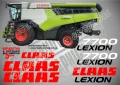 CLAAS Lexion 580 TT стикери надписи, снимка 16