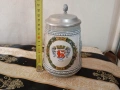 Стара халба за бира с капак, снимка 2