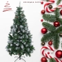 Елха - Изкуствена коледна елха с бели връхчета и шишарки 60 и 90см , снимка 8