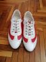 Дамски ежедневни обувки естествена кожа в бяло и червено, снимка 1 - Дамски ежедневни обувки - 45266308