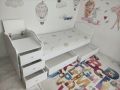 Бебешка кошара Arbor, трансформираща се в детско легло, бюро и щкафче
, снимка 6