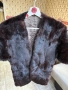 норков шал наметка болеро от норка естествен косъм кафяв универсален размер , снимка 5
