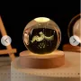 LED Светеща кристална топка/лампа, 3D сензорна-Принц, снимка 11
