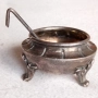 Императорски сребърен съд за хайвер. Горчичник., снимка 1