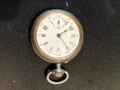 Швейцарски джобен часовник с посребрени капаци 1905г. - 10 РУБИНА - ПРОМОЦИЯ, снимка 12