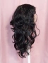 55 см Къдрева перука в черно и медено червено , снимка 12