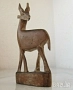 седнало дървено коте котка фигура, антилопа, човек, моливник пепелник дивак, фигури дървени, снимка 6