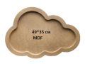 49*35 см Облак МДФ MDF крафт рамка за декориране колаж пано, снимка 1